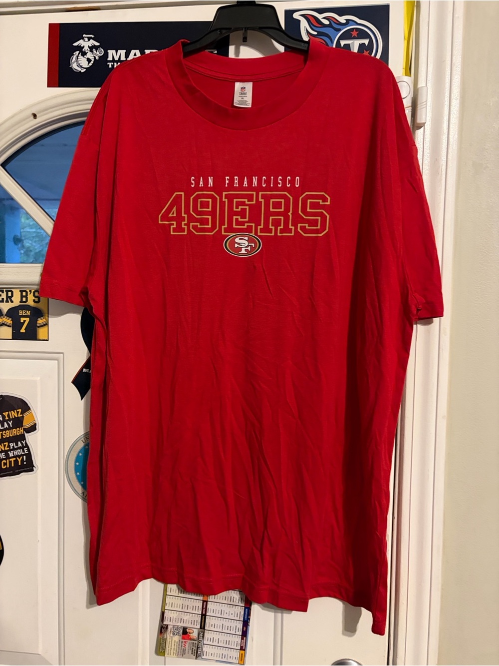 San Francisco 49ers Red Short-Sleeve Team Tee. NWOT